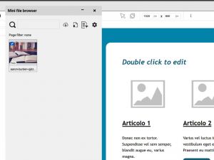 Il mini file browser di oZone